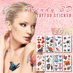 Trendy 3D Tattoo Stickers (20PCS)