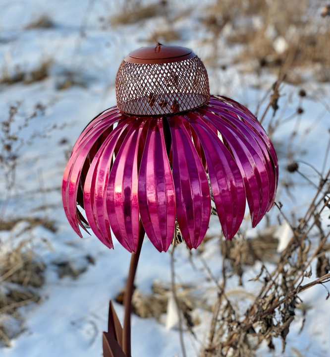 Last Day Promotion 75% OFF - Sensation Pink Coneflower Bird Feeder