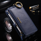 Classic Retro Stand Wallet Case for iPhone