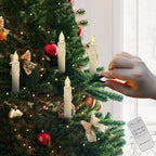 💥ON SALE💥10 Pack LED Flameless Taper Candles with Remote & Removable Clips🕯️✨