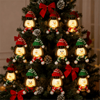 🎄Christmas Sale 49% OFF⛄ Snowman Lantern with Hats and Scarves