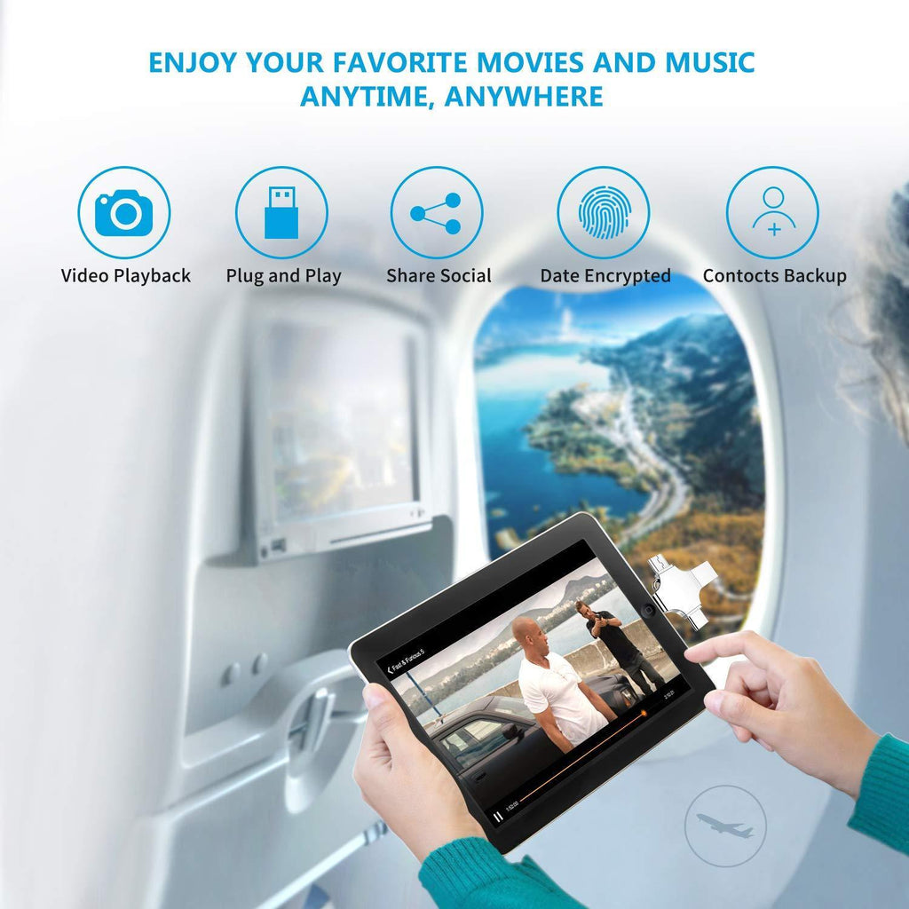 4 in 1 Smart USB Drive for ALL iPhone, iPad & NEW Android