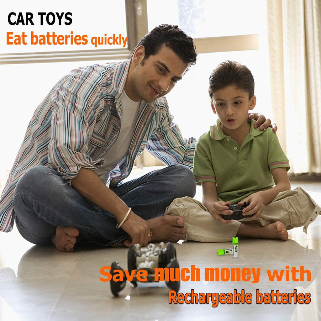 EASYPOWER USB RECHARGEABLE AA BATTERIES(1 pack included 2 pcs)Buy 2 Get 1  Free!(Add 3 to Cart to Get the 3rd for Free)