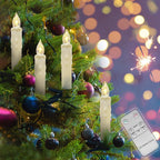 💥ON SALE💥10 Pack LED Flameless Taper Candles with Remote & Removable Clips🕯️✨