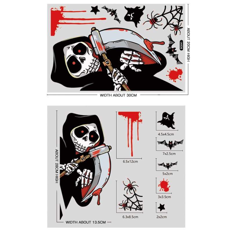 Halloween window stickers