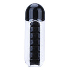 600ml 2 in 1 Pill Box Outdoor Water Bottle 60% OFF