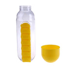 600ml 2 in 1 Pill Box Outdoor Water Bottle 60% OFF